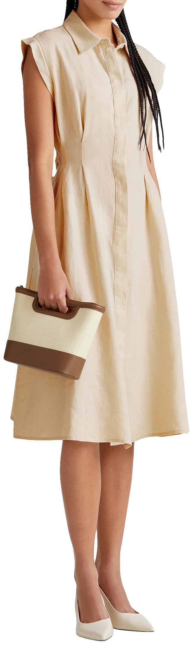 United Colors of Benetton Women's Dress, Beige, S