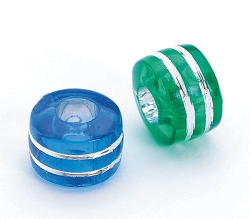 Miniatura 2 de Color Splash!® - Surtido de cuentas de poni, rayas metálicas