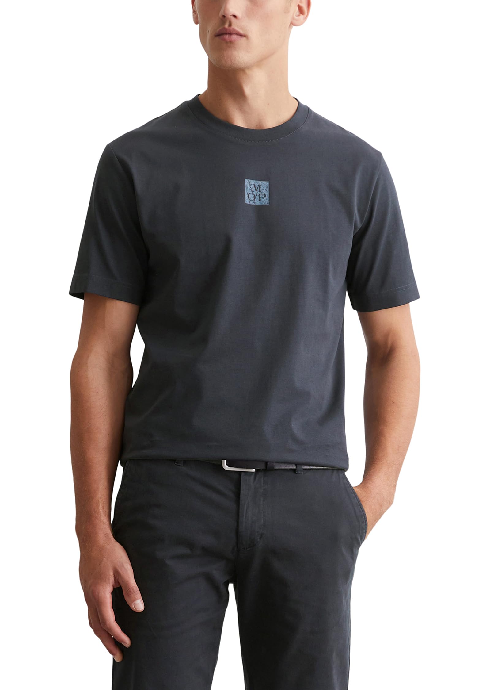 Marc O'polo Men's Dark Navy Marc Oߴpolo Organic Cotton Regular Fit T-Shirt, Blue (Dark Navy), Xs