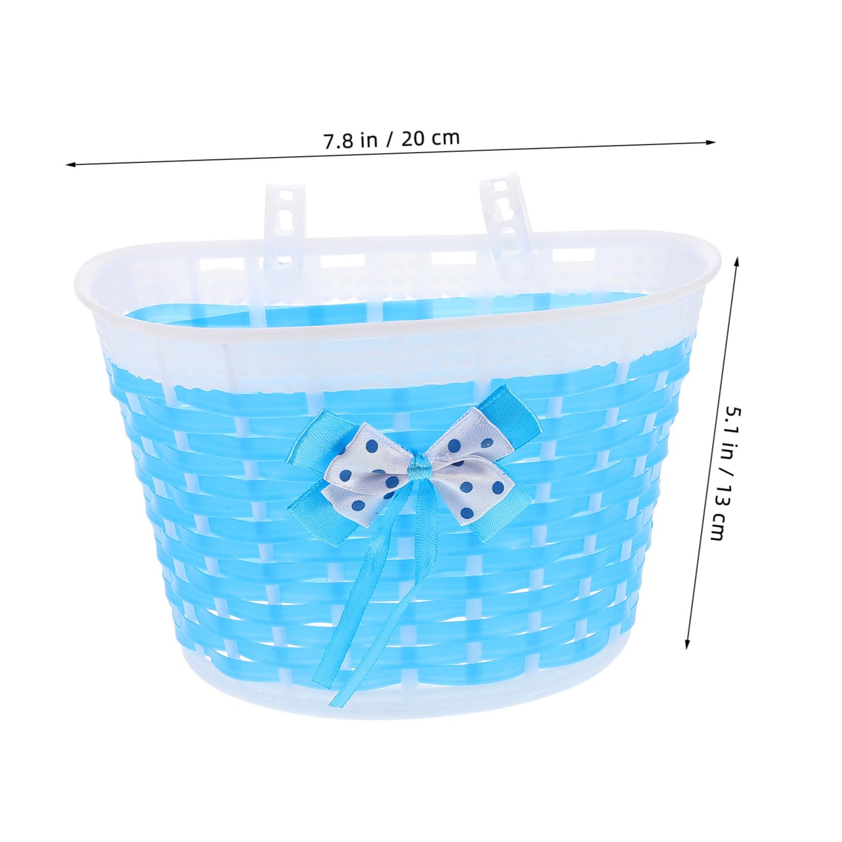 ABOOFAN Woven Plastic Bike Basket Spacious Durable Bicycle Storage for Boys Stylish Design and Easy Installation for Everyday Cycling and Scooter Use