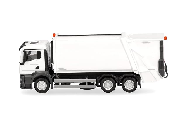 Foto 4 de 5 de herpa camión de Basura Man TGS NN Faun VARIOPRESS, Blanco, Miniatura a Escala 1:87, Pieza de coleccionista