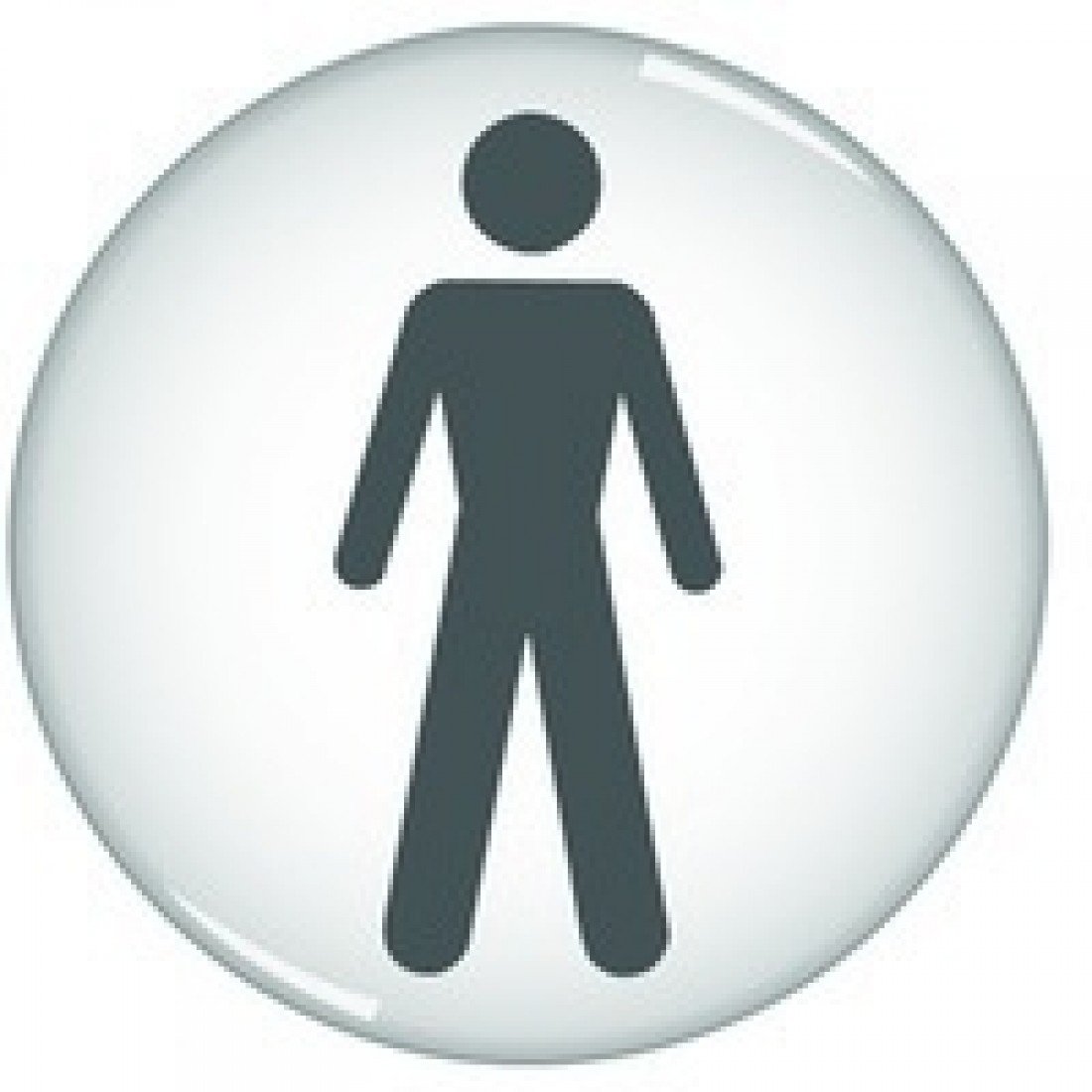 SIGNSLAB RDS2 Domed Sign "Men", 60 mm