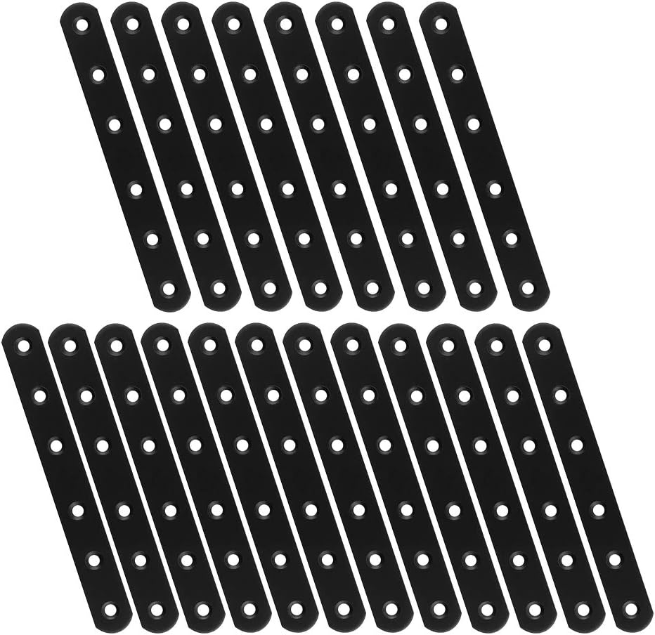 STARVAST 20 Pack Straight Steel Brace, Straight Corner Bracket, 160mm x