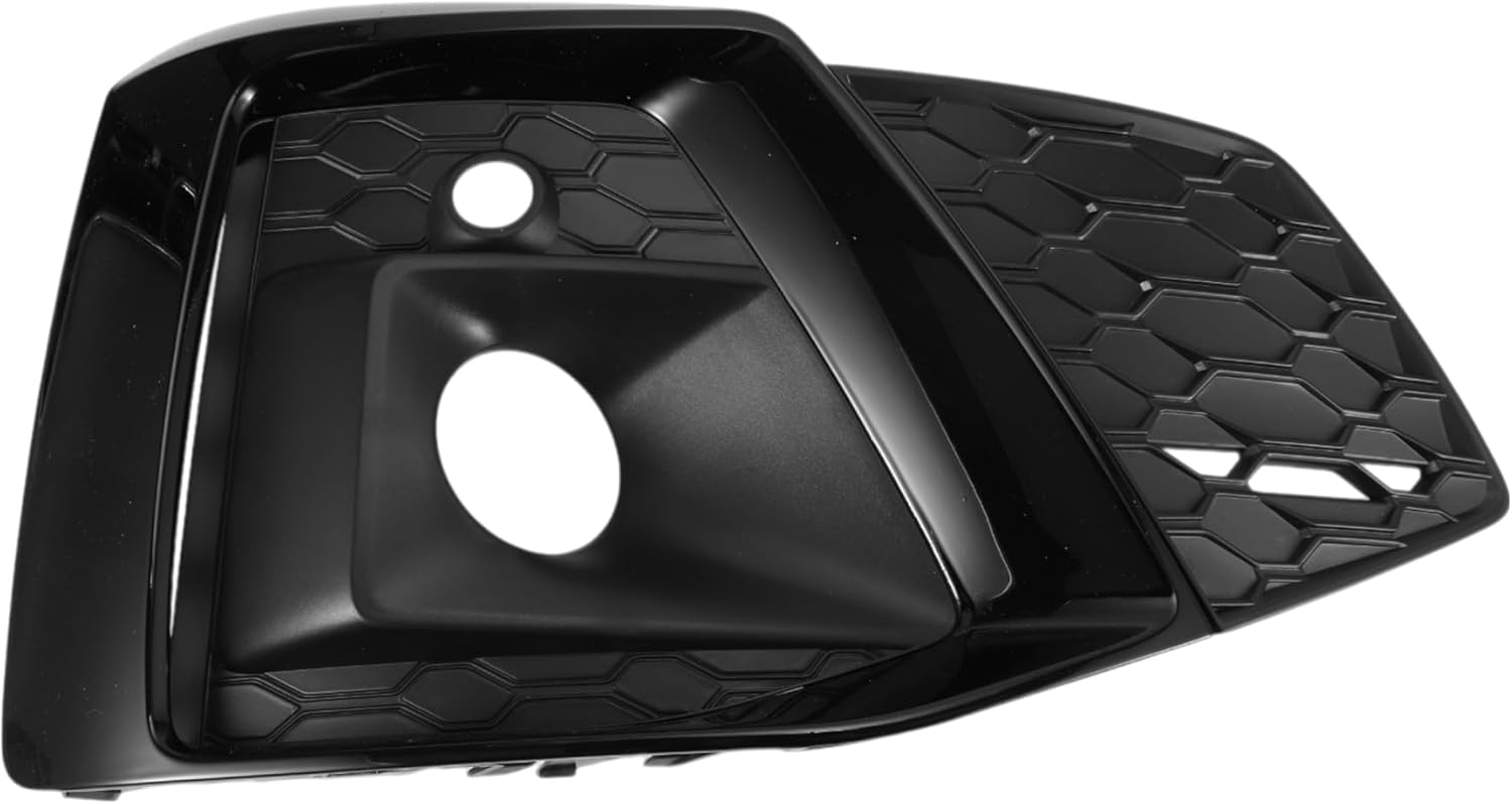 Fog Light Grill Front Lower Bumper Fog Light Cover Inserts No.8W6807682T for Audi A5 2021-2023 Black ABS 1 Pc Front Right Car