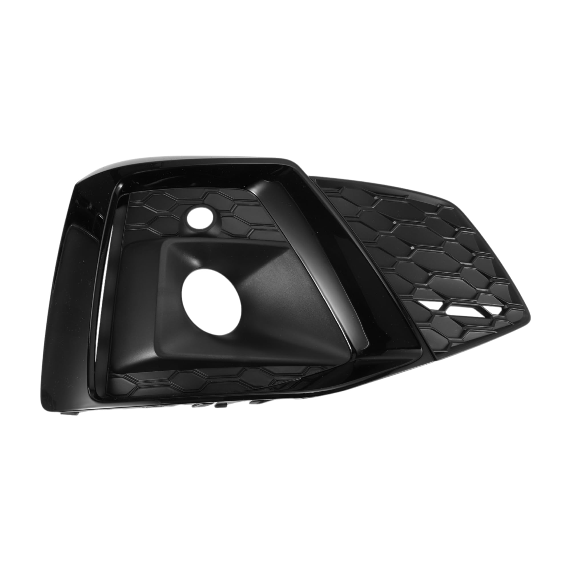 A ABSOPRO Fog Light Grill Front Lower Bumper Fog Light Cover Inserts No.8W6807682T for Audi A5 2021-2023 Black ABS 1 Pc Front Right Car