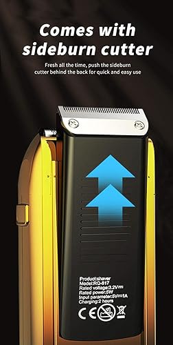 Miniatura 2 de Afeitadoras eléctricas de papel de aluminio afeitadoras para hombres calvos para la cabeza, afeitadora de cara de peluquero, afeitadora de cerca,