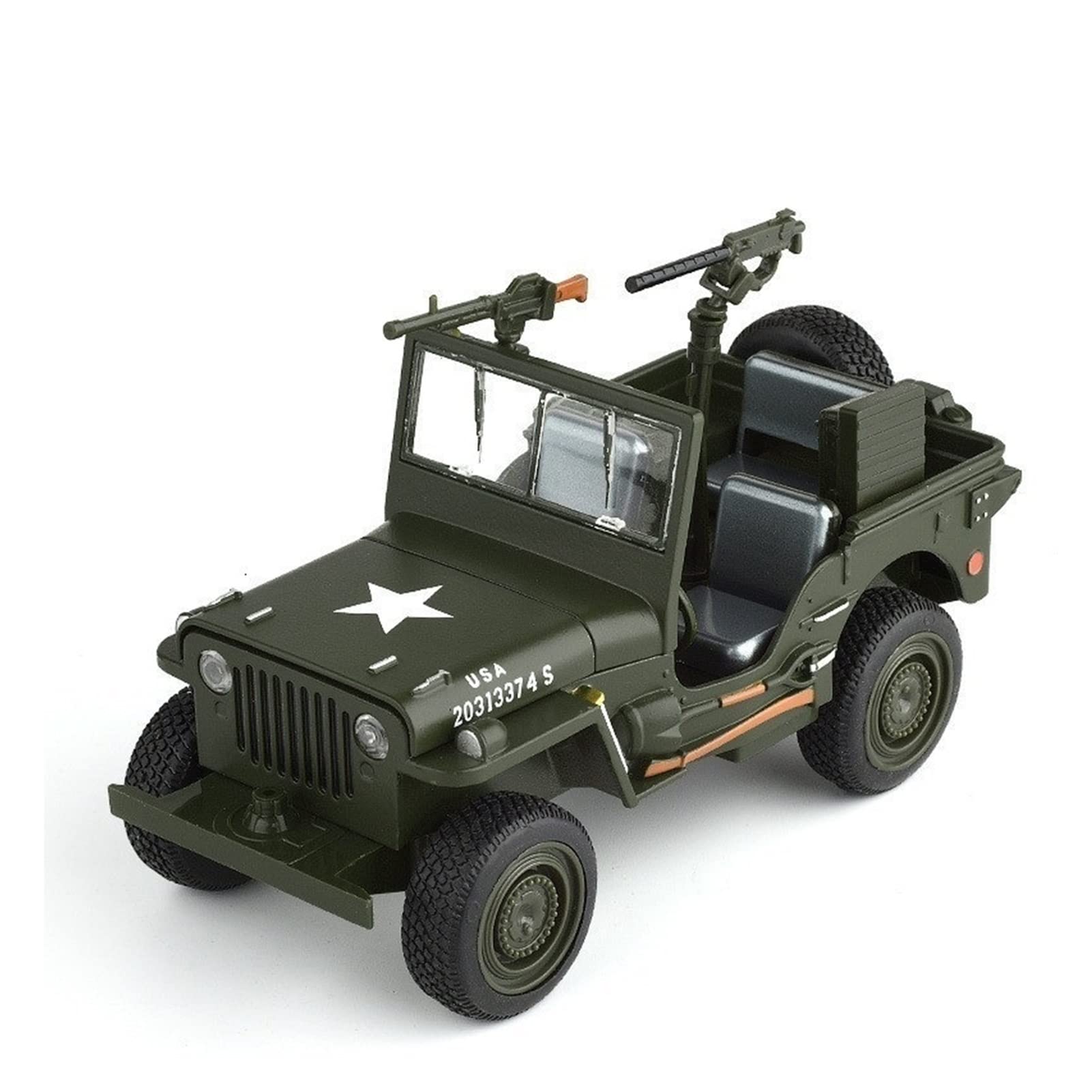 Model Vehicles for Willis Chariot Metal Simulation Sound and Light Off-Road Vehicle Children's Toy Car 1/32