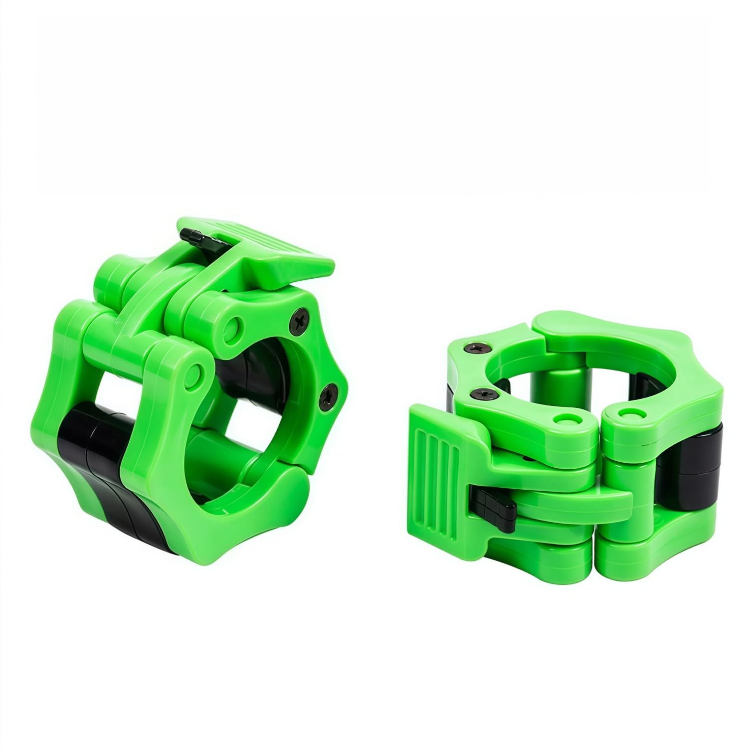 Barbell Clips,2 PCS Dumbbell Collars1 Inch/2.5CM Weight Clips Barbell Clamps Non-Slip Gym Clips Quick Release Weight Barbell Locks Collar Clips for Workout,Weightlifting,Strength Training (green)