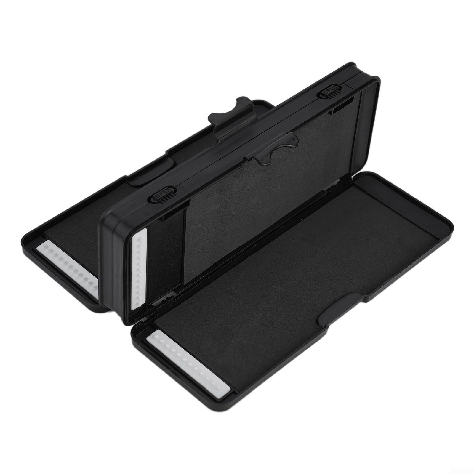 Plastic Stiff Hair Rig Tackle Box for Carp Coarse Fishing, 6 Layer Design with Twin Clip for Lock Lid, Capacity for 72 Hair Rigs, Compact Wallet Case for Organizing Hooks and Fishing Terminal Tackle