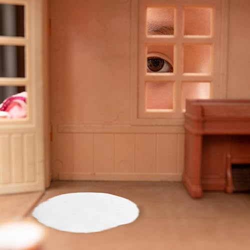 Miniatura 2 de Alfombra rosa 9 piezas de alfombra en miniatura, accesorios para casa de muñecas, alfombras tejidas vintage, mini manta de bienvenida para casa de