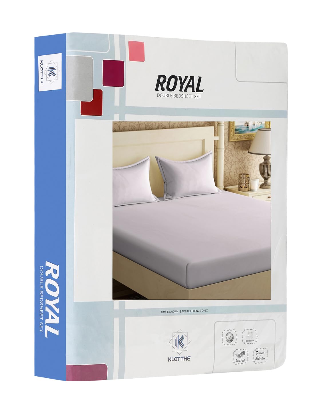 Klotthe Book Fold Beige Solid 300 TC Cotton Blend Double Bedsheet with 2 Pillow Covers 3
