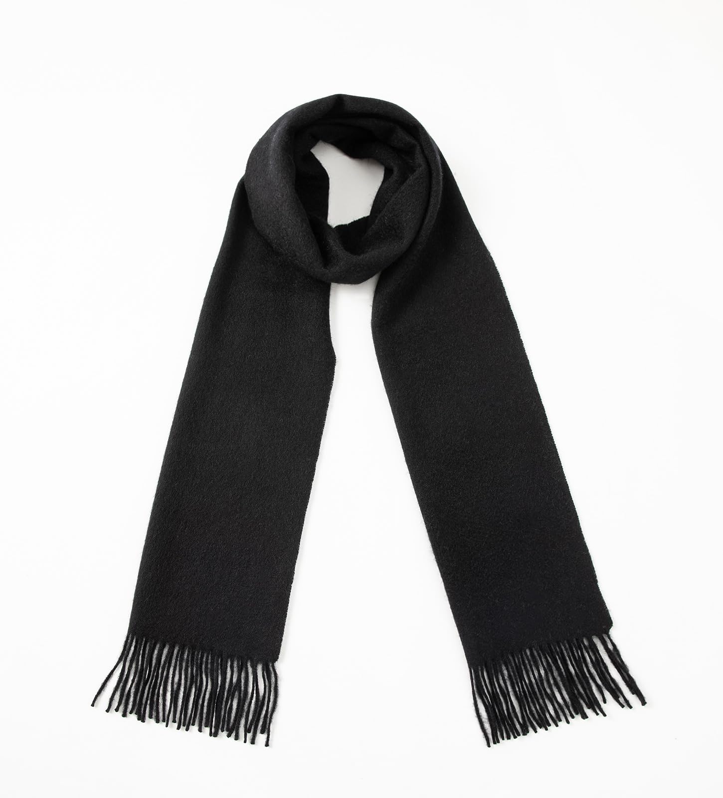 Villand Bufanda pura 100% cachemira con bordes con flecos, ultra suave y grande de cachemira para mujeres y hombres
