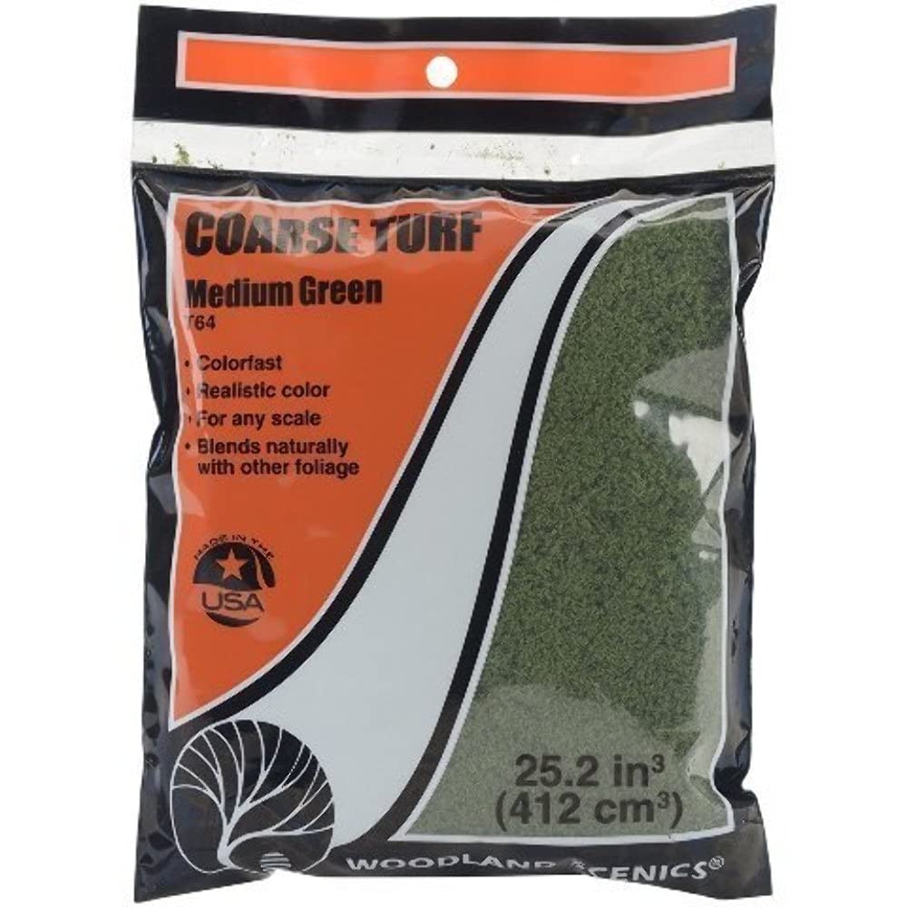 Woodland Scenics Turf, Coarse, Medium Green
