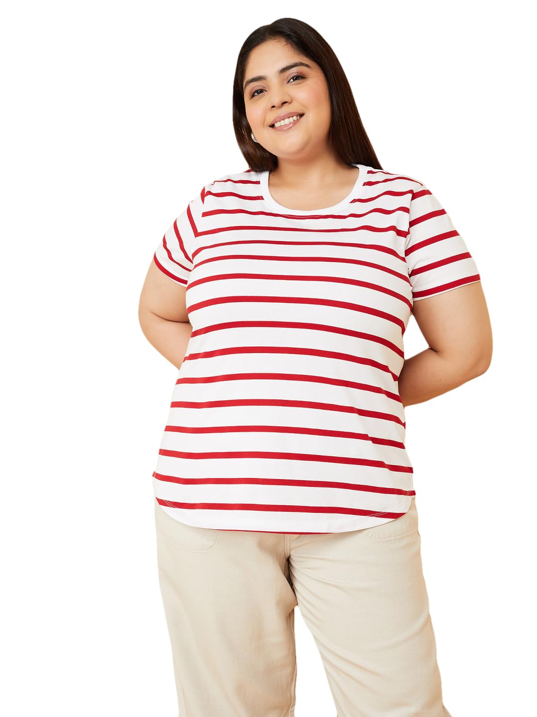 max Plus Size Women Textured T-Shirt-picture-23