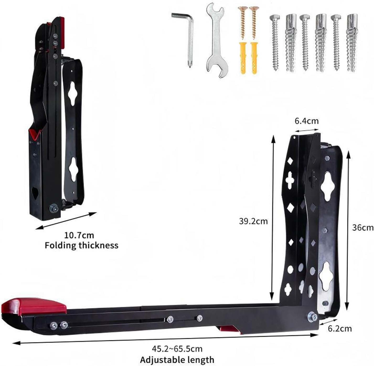 Modifiable Cycle Wall Mount Strong Aluminum Alloy Vertical Space Defender Garage Home Deck Tool Complimentary Assembly Secure Locking Aluminum Alloy Cycle Hanger