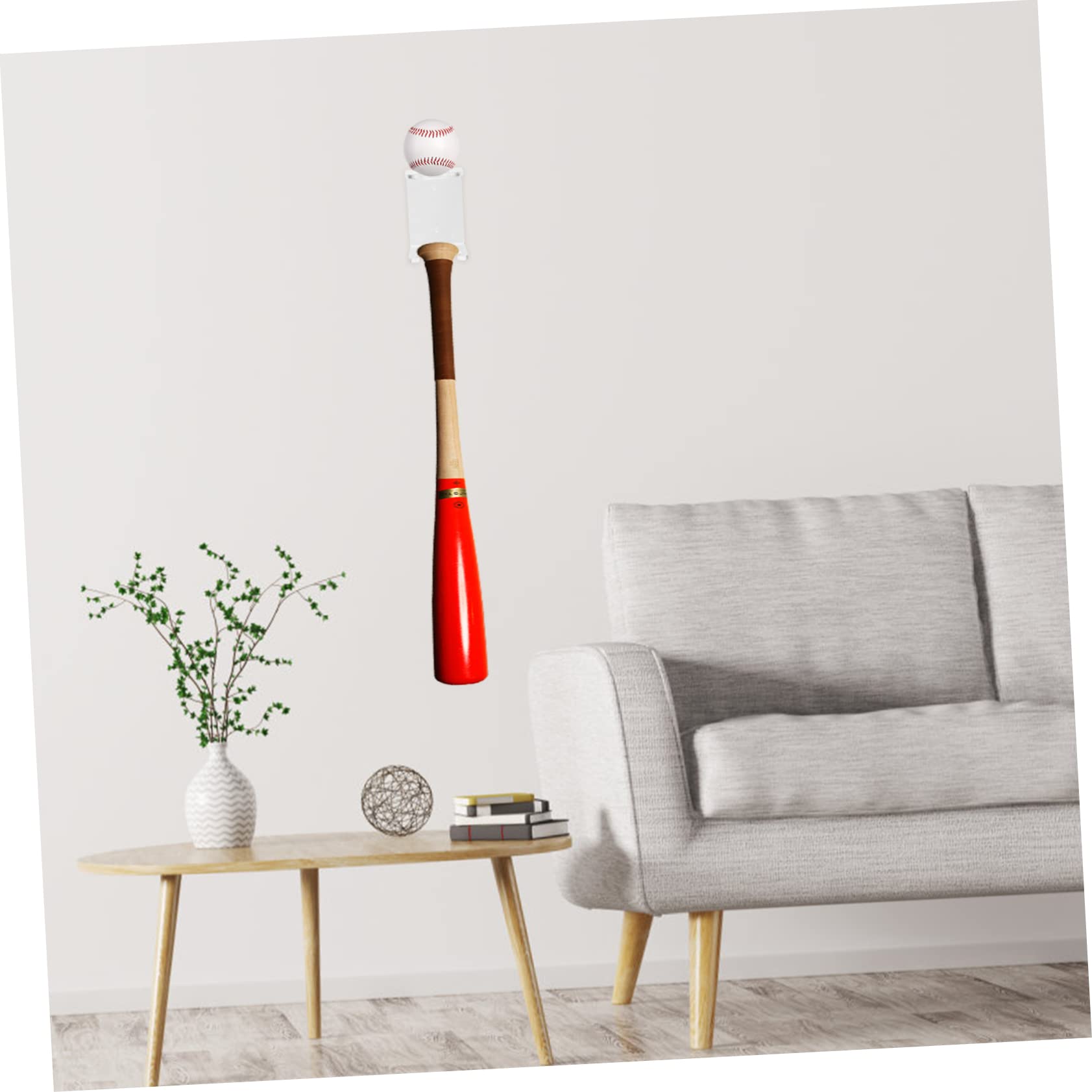 Mipcase 3 Sets Practical Baseball Bat Storage Multi-functional Bat Rack Plastic Display Holder for Sports Enthusiasts