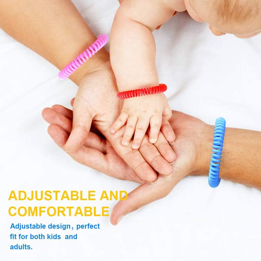 Radiant Kids Safe Reusable Mosquito Repellent Band, Anti Mosquito Wristband/Bracelet for Outdoor & Indoor Protection for Babies/Kids/Boys/Girls (Pack of 10) 2
