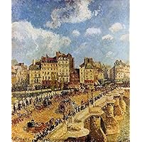 絵画　壁掛け　美術品　カミーユ・ピサロ Amazon.co.jp: 18 アート 絵画 ポン ヌフ 1902 カミーユ ピサロ