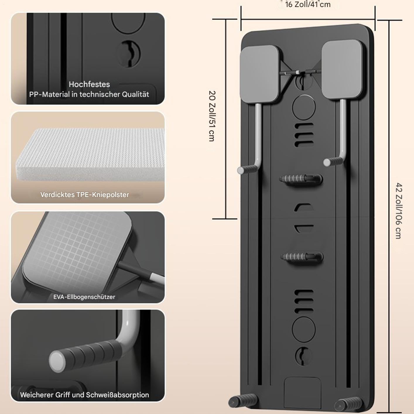 Pilates Reformer, pieghevole multifunzionale pilates riformer Board, attrezzo fitness pieghevole Core Trainer per principianti