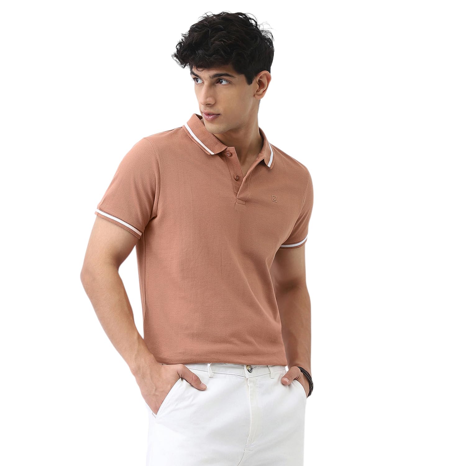 urbano fashion Men's Solid Regular Fit Half Sleeve Cotton Polo T-Shirt-picture-31
