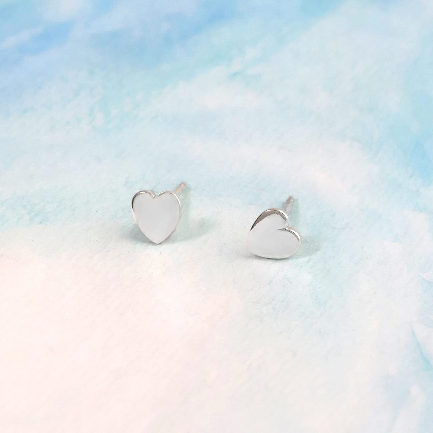 Boma Jewelry Sterling Silver Heart Stud Earrings - Image 5