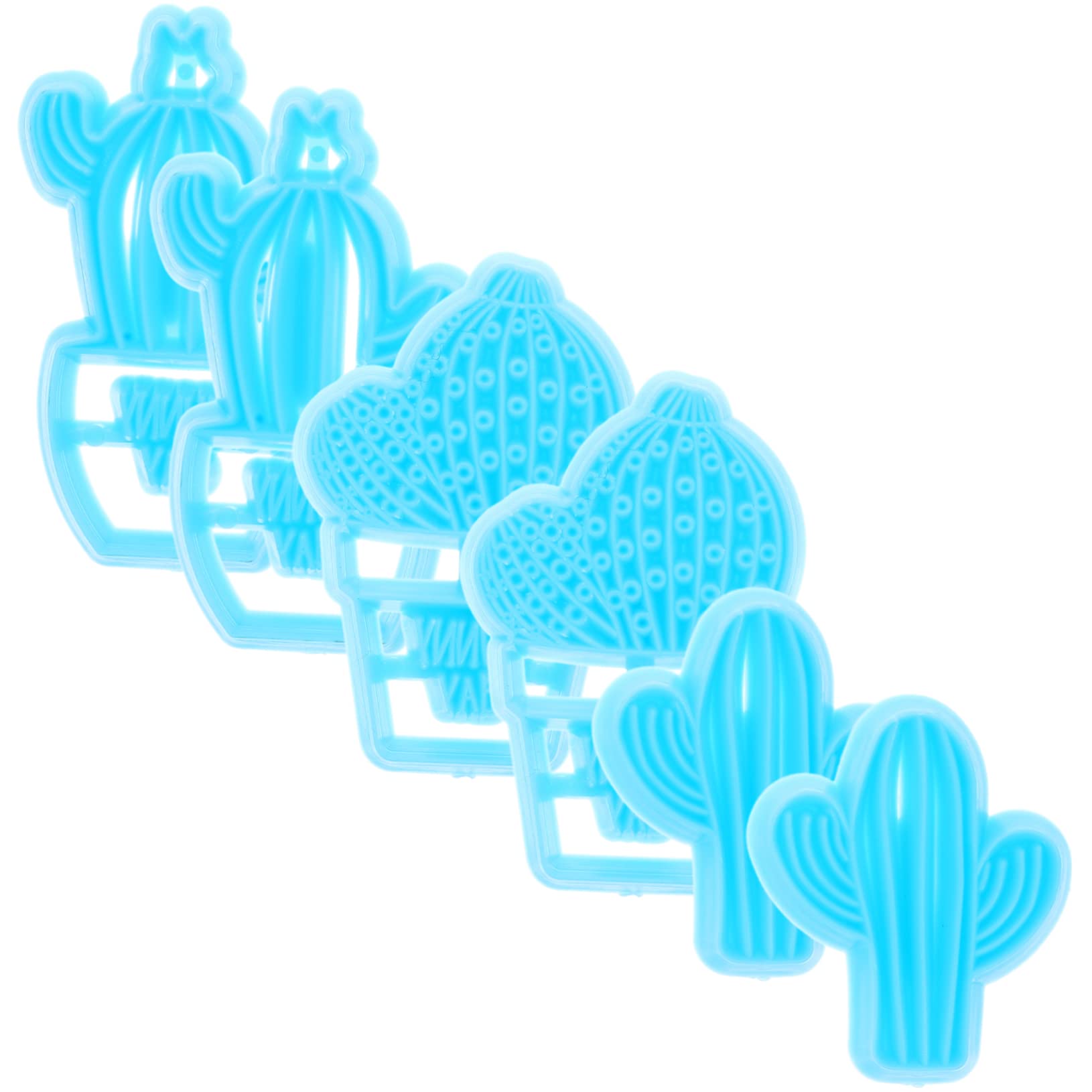 Cabilock 24piezas Cortadores De Galletas De Cactus De De Decoración Para Hornear Moldes De Fondant y Celebraciones