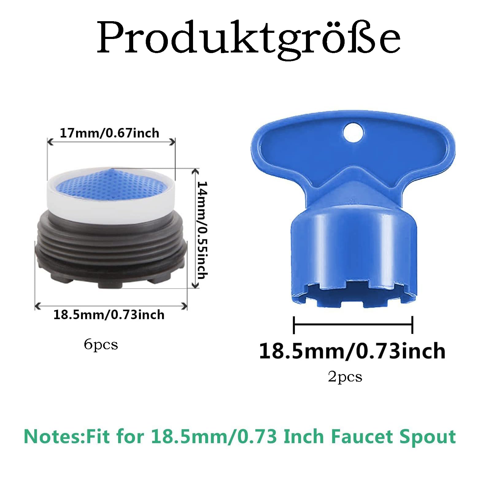 Hibbent Doppelfuntionaler Wasserhahn-Luftsprudler F Produktbild-Vorschau 5