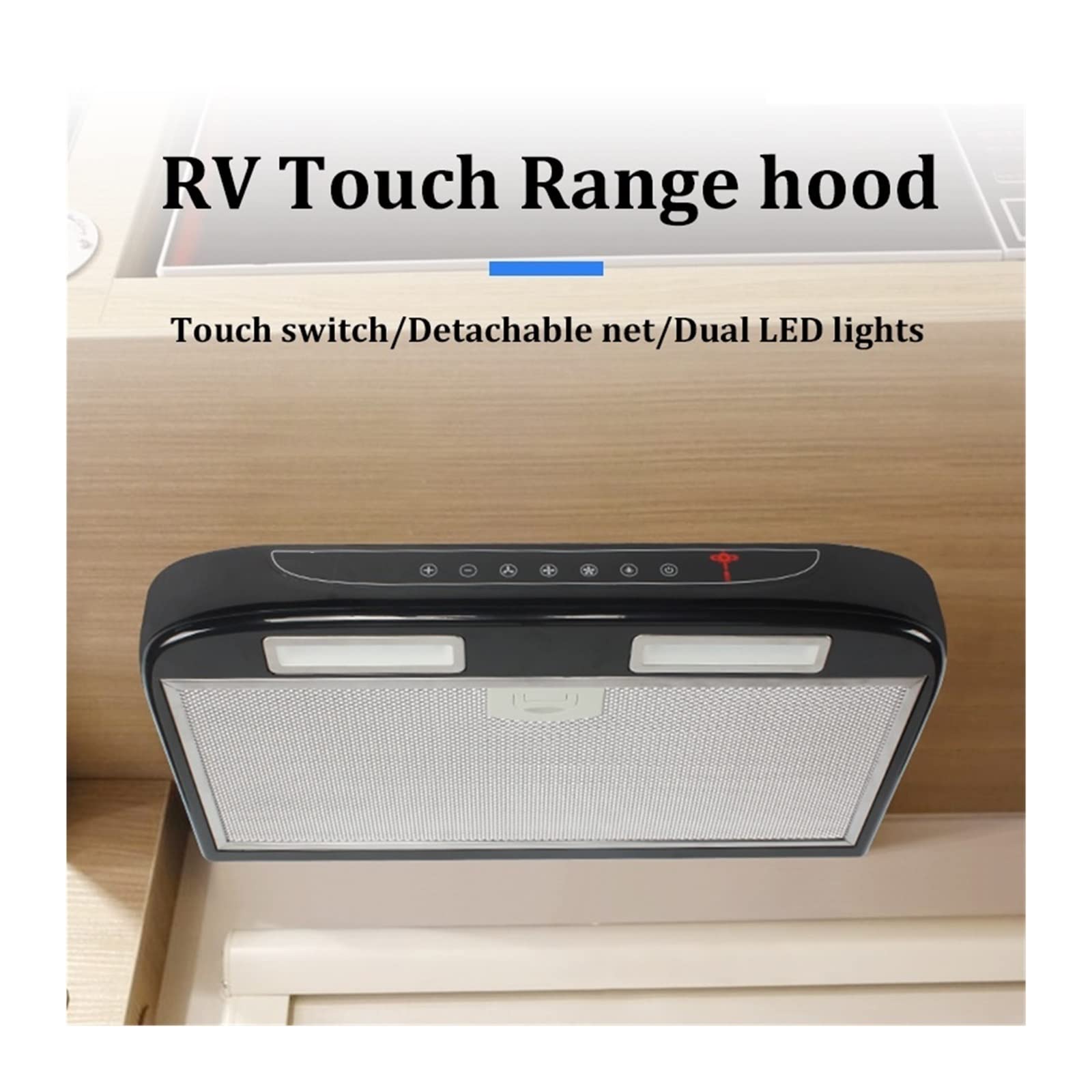 Amazon.co.jp: RV キャラバンアクセサリー車両搭載レンジフード黒 LED