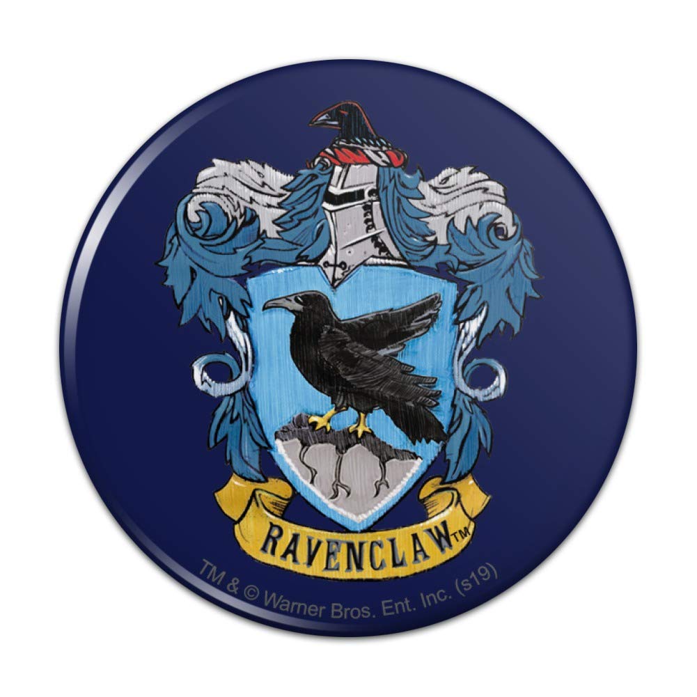 Harry Potter Ravenclaw Painted Crest Pinback Button Pin Badge - 1