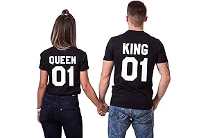 T-Shirt King Queen Couple Shirts – Wear Your Love with Pride