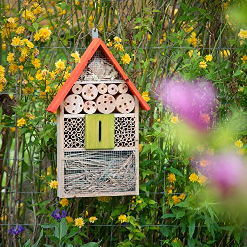 Insektenhotel Relaxdays für Schmetterlinge und Bienen