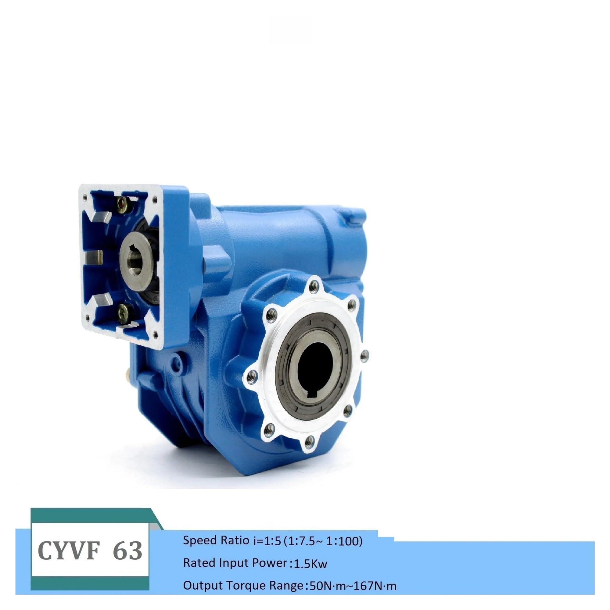 Worm Gear Reducer NMVF 63 Input 14/19/22/24mm Output 25mm Ratio 5