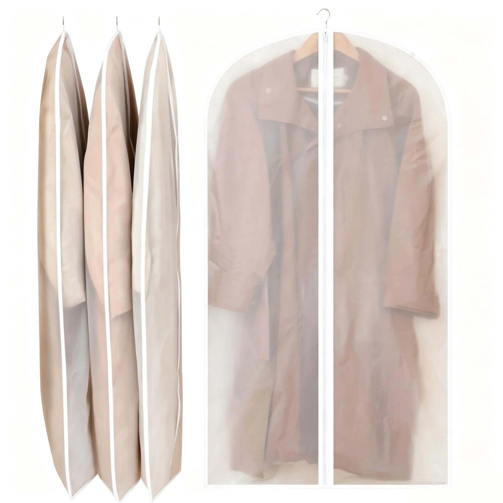 Garment Covers,Clear Garment Bags,Hanging Clothing Dust Covers