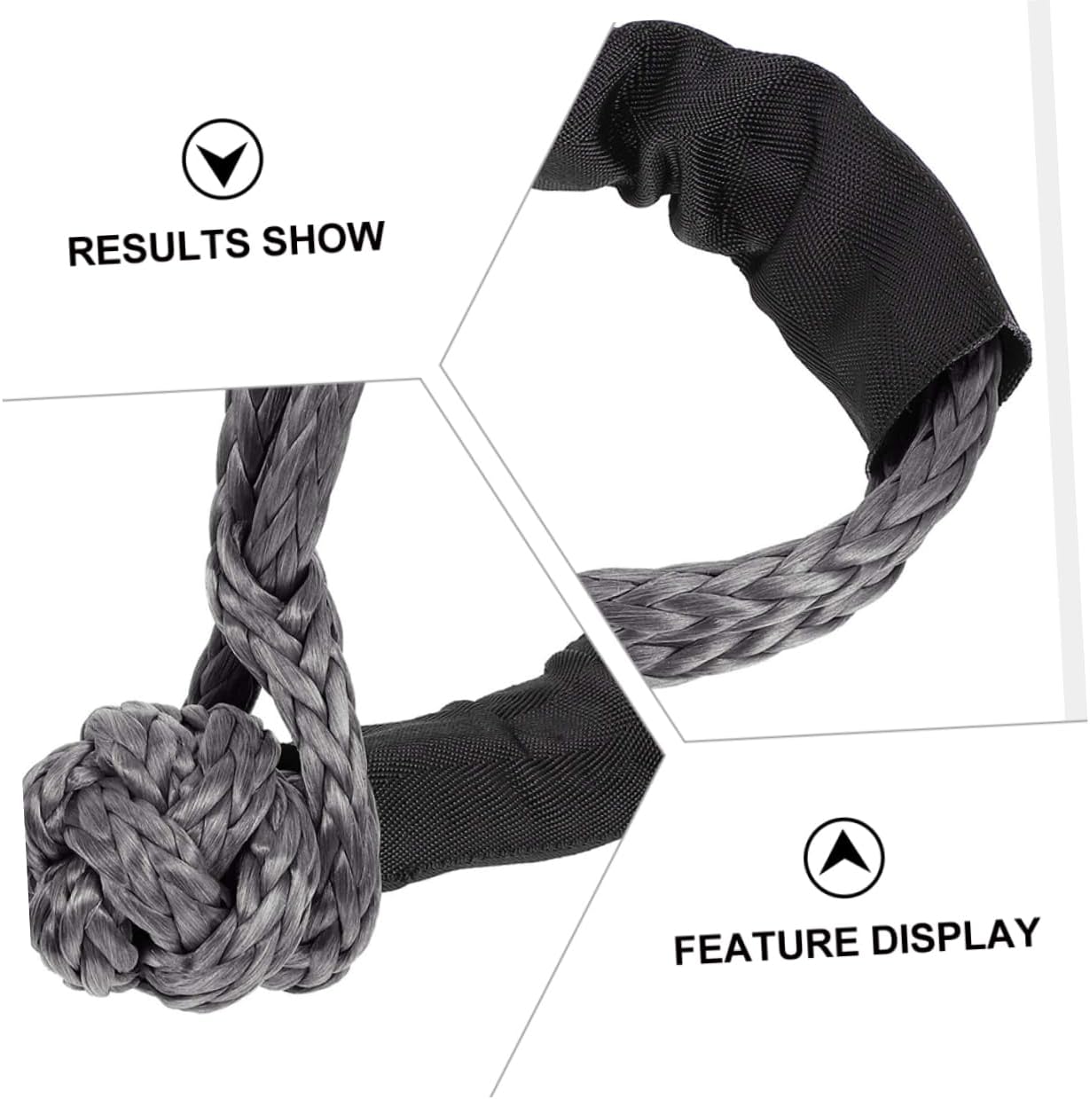 2pcs Sturdy Nylon Shackles Wear-Resistant Multi-Purpose Rope Shackles for Car Repair Towing and Outdoor Activities Easy to Use and Carry for Vehicle