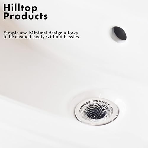 Miniatura 6 de Paquete de 6  Cesta superior de 2.125 pulgadas  1 pulgada  Colador de drenaje de malla para fregadero de baño, utilidad, pendiente, lavandería, RV y