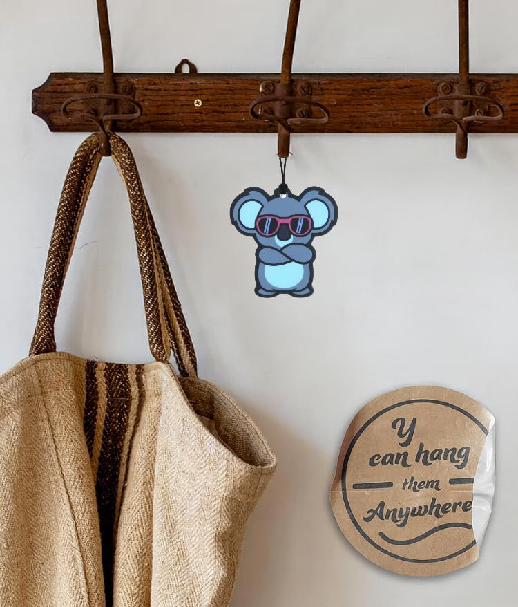 Image of Cute Koala Rocking Sunnies Car Air Freshener 3 Pack Scented with Essential Oils (3 Pack)
