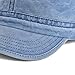 VOBOOM Washed Cotton Military Cadet Army Caps Unique Design Vintage Flat Top Hat (Navy)