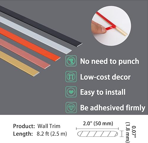 Miniatura 6 de Moldeado flexible y moldura de piso  Diseño de despegar y pegar  Techo, pared, espejo, esquina, armario, gabinete y ajuste automático