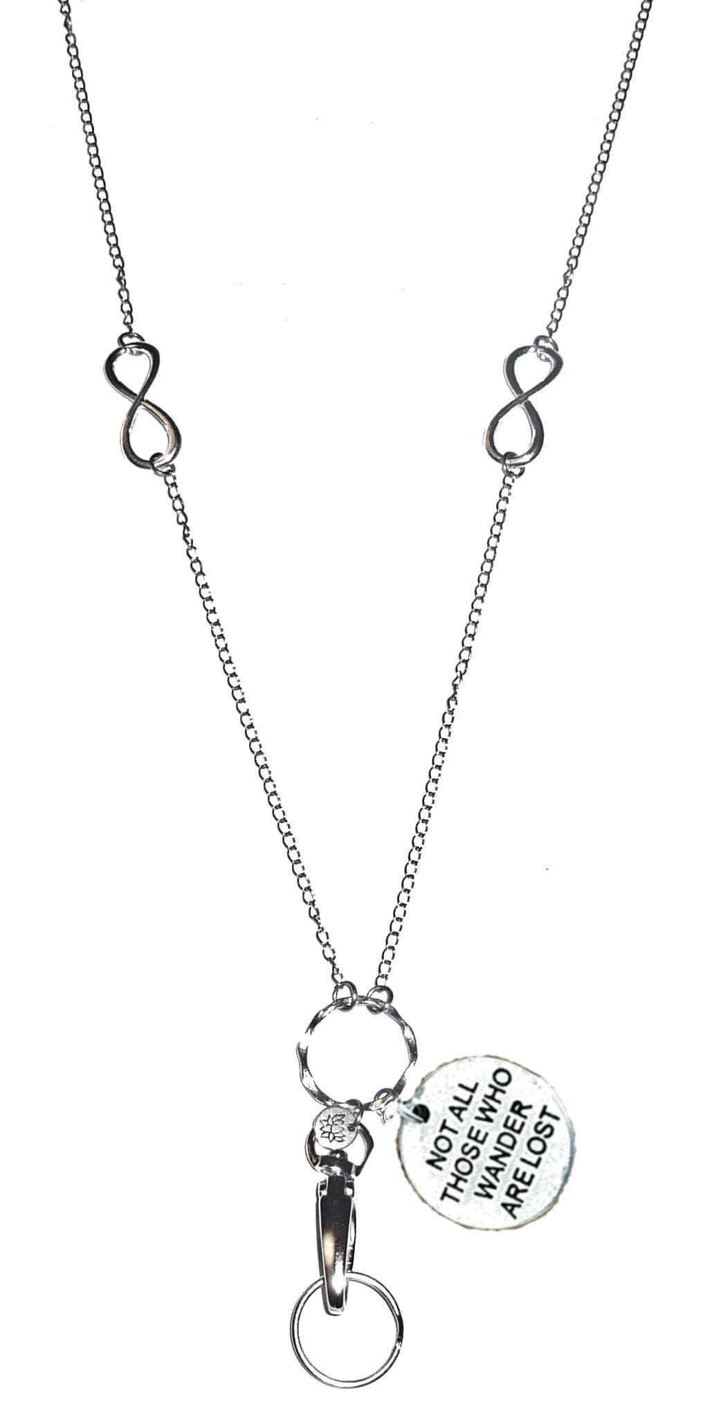 Unique Personilized Charm Stainless Steel Strong Women's Lanyard, ID Badge Card Holder Teacher Nurse Cruise Keys Phone