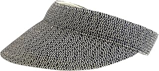 San Diego Hat Company Women's One Size Ultrabraid Visoe with Stretch Sweatband and Velcro Closure