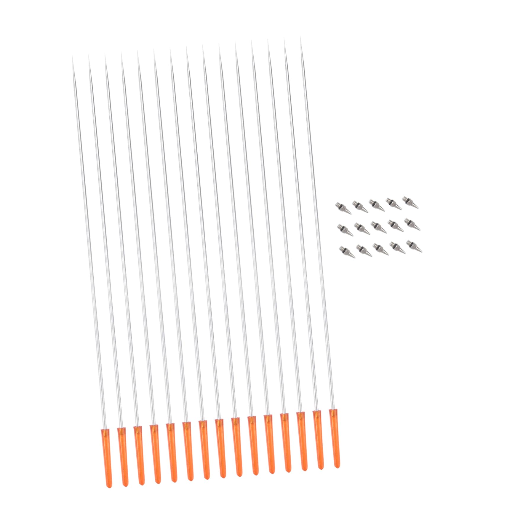 Garneck 5pcs Airbrush Nozzles and Needles Set - 02mm Replacement Tips for Airbrush - for Fine Detail Work Crafting and Painting Projects Assorted Colors