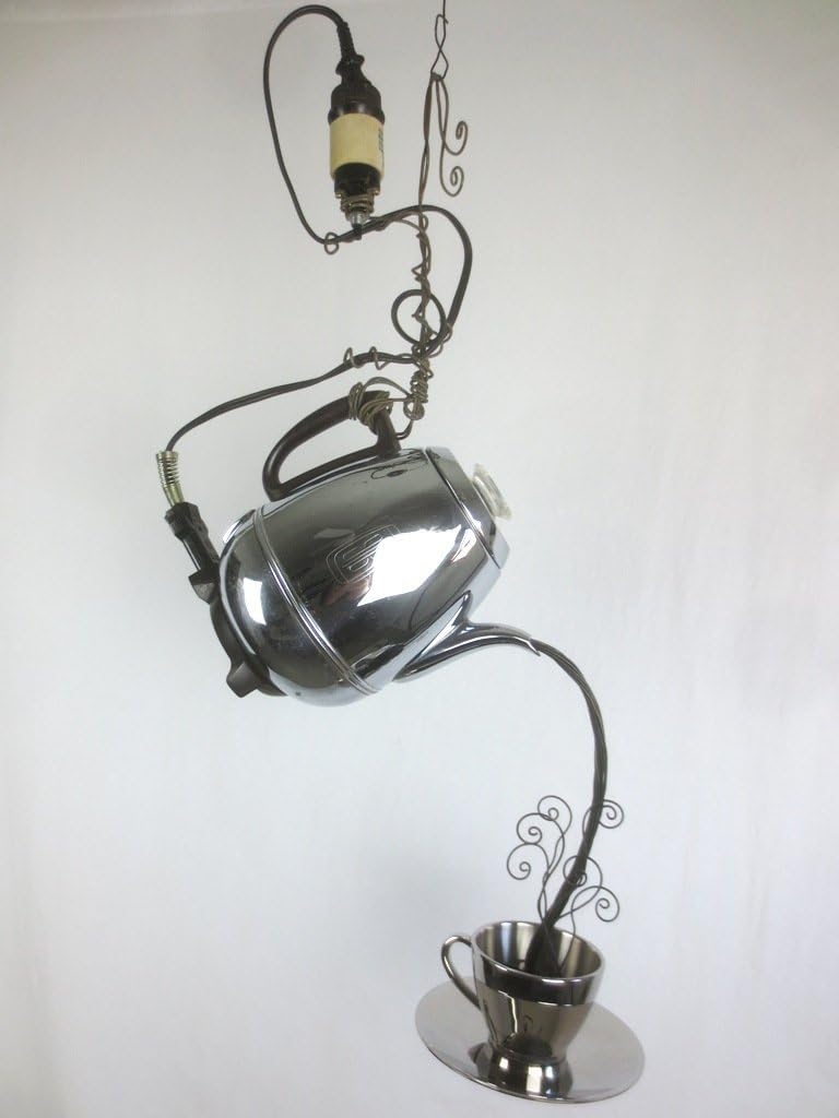 The Barista a Perpetual Pouring Percolator Vintage Coffee Pot Sculpture