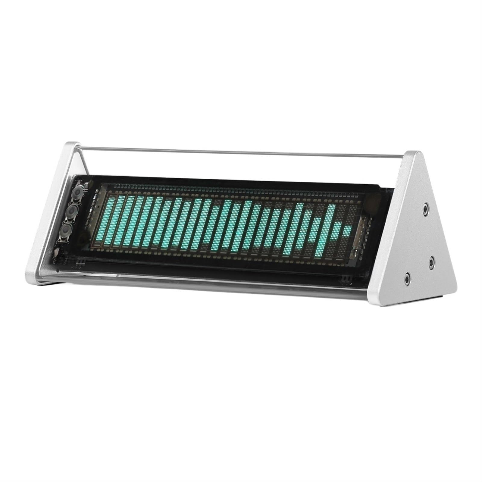 Analizzatore di Rete vettoriale Audio VFD Analizzatore di Spettro Audio Ricevitore Bluetooth 5.0 Selettore AUX da 3,5 Mm Orologio da Tavolo for Casa con Telecomando