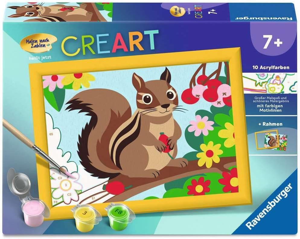 Ravensburger CreArt 12023127 Paint by Numbers for Children from 7 Years