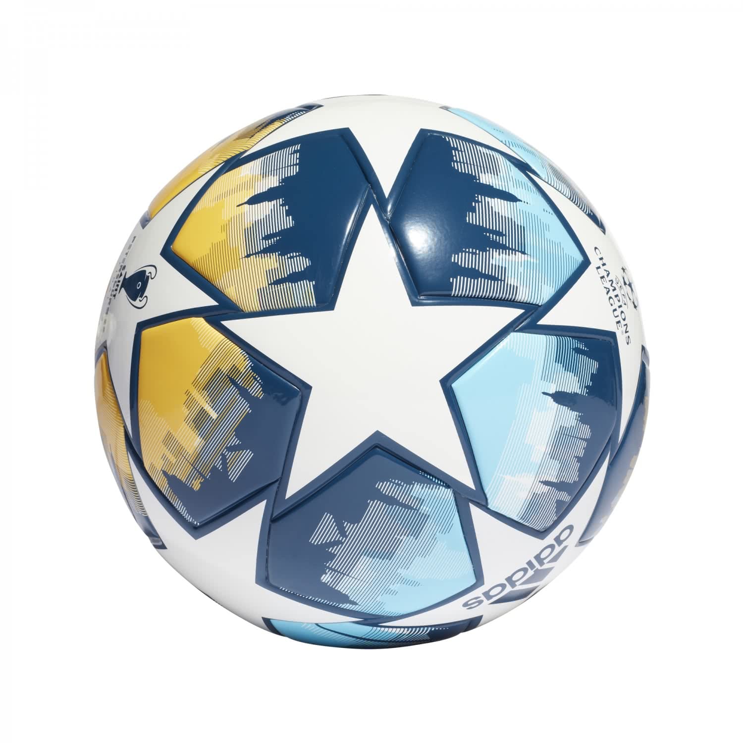 adidas UCL Finale Club J290 St. Petersburg Ball HD7862, Unisex footballs, white, 5 EU