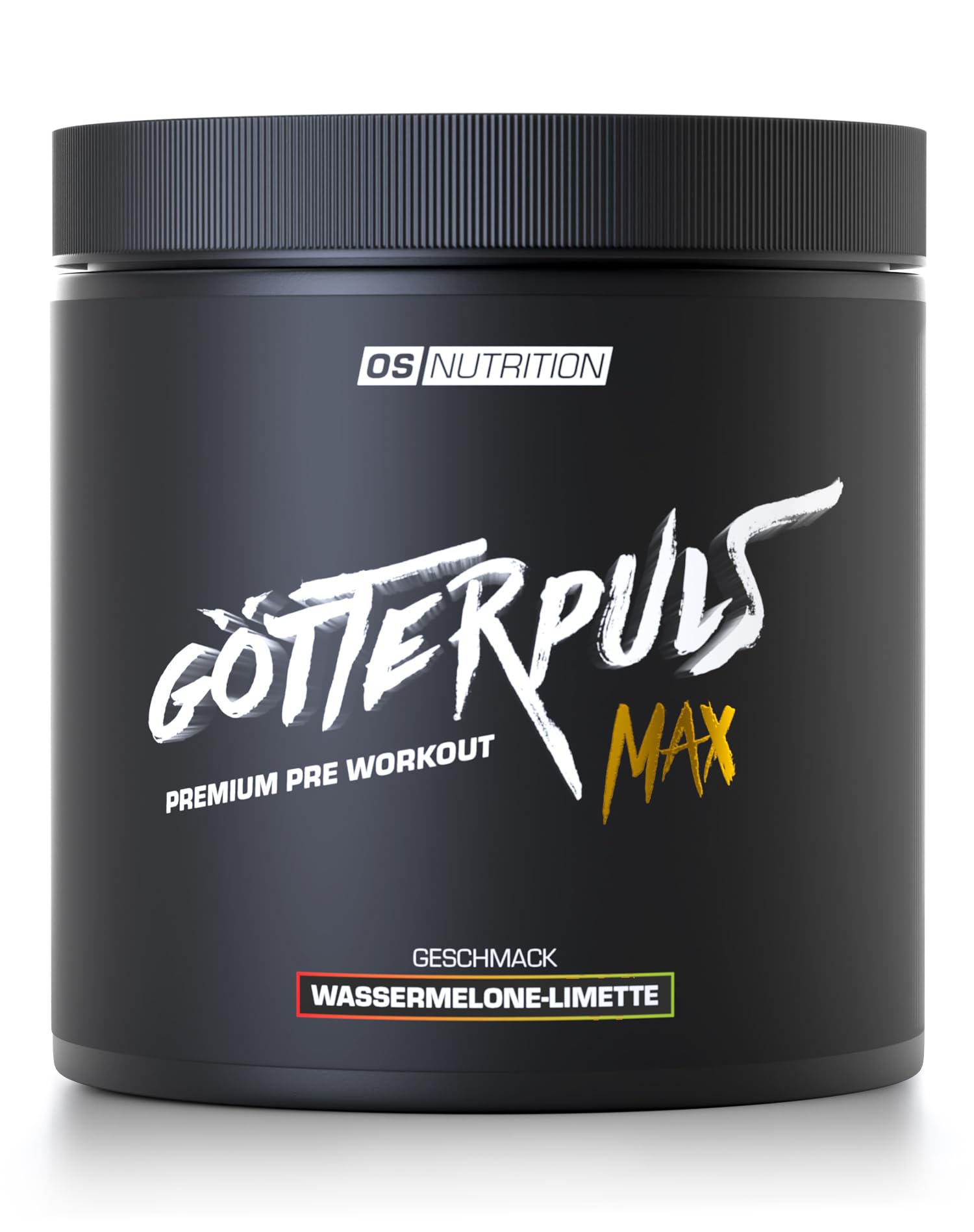 Götterpuls MAX Pre Workout 396g Pulver Wassermelone-Limette | Mit 8.000mg L-Citrullin-Malat & 5.000mg AAKG – 220mg Koffein pro Portion – Für Kraftsport – Vegan – 18 Portionen