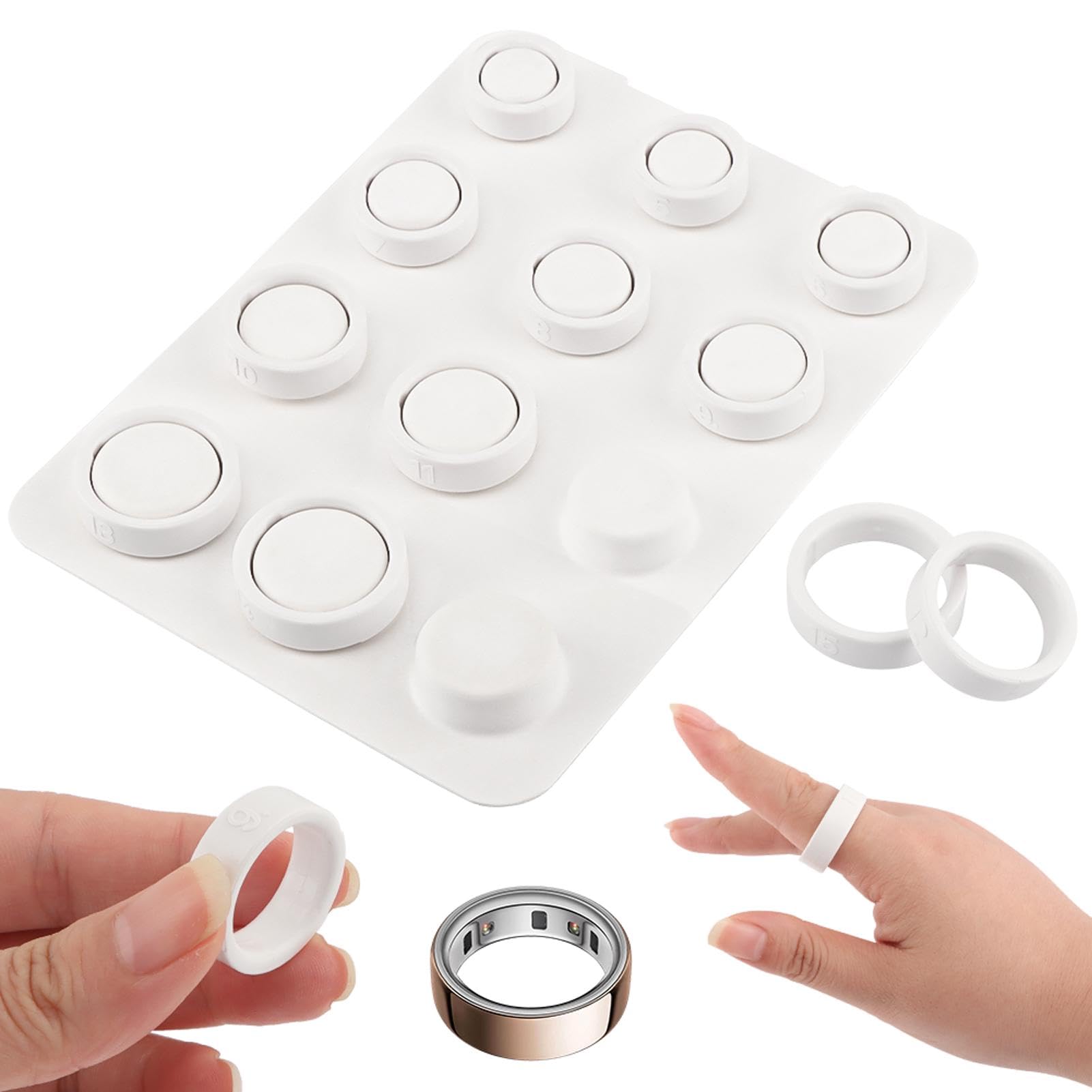 Photo 1 of Ring 4 Sizing Kit - Professional Finger Measuring Tool for Oura Ring 4 (Sizes 4-15), Jewelry Rings Fit Guide,Not Standard US Ring Sizes, Find Your Suitable Size