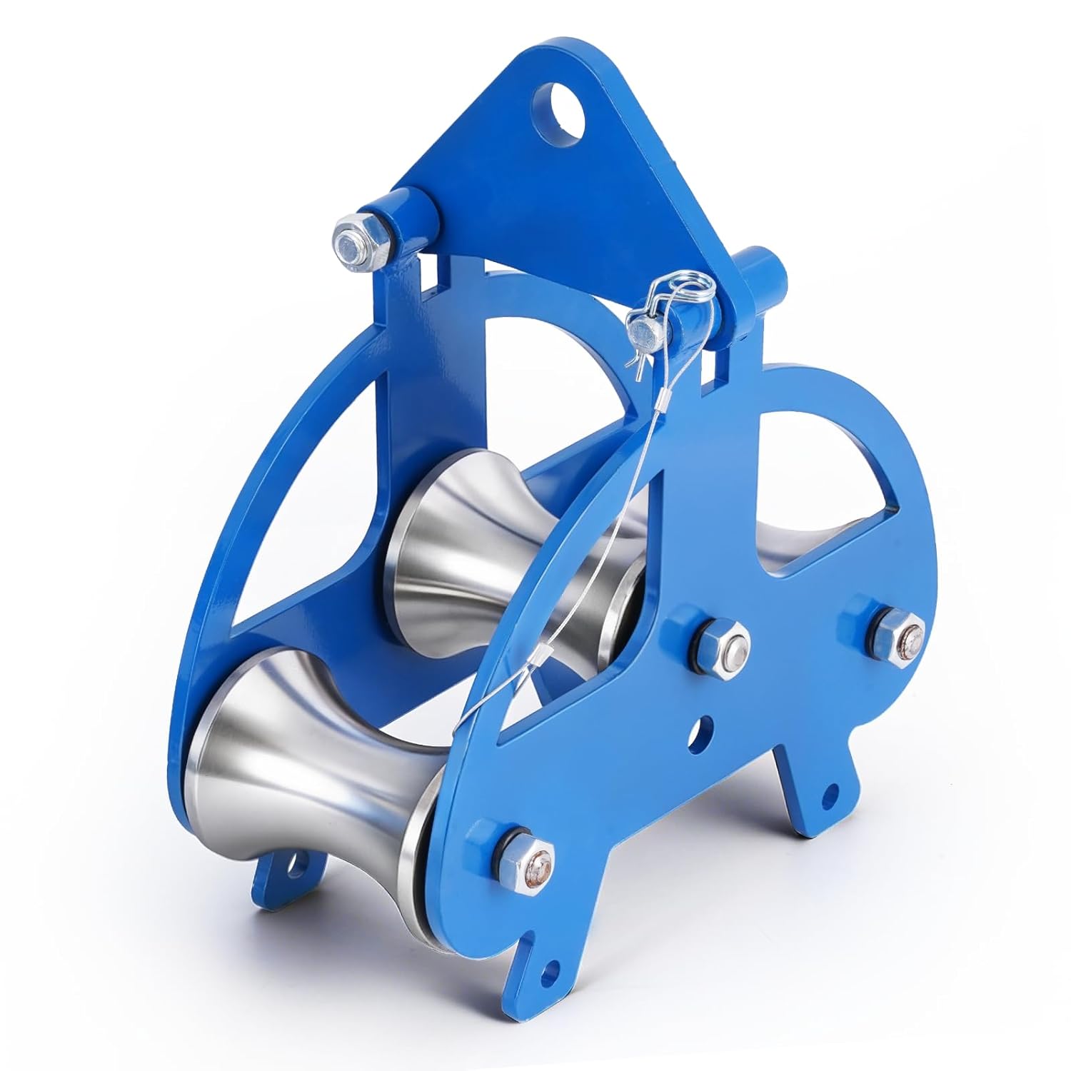 YJINGRUI Heavy Duty Cable Puller Sheave, Cable Feeding Sheave, Industrial Cable Pulley for Wire & Cable Smooth Pulling, Protects Conduit & Cable, Reduces Friction, Changes Pulling Direction (Small)