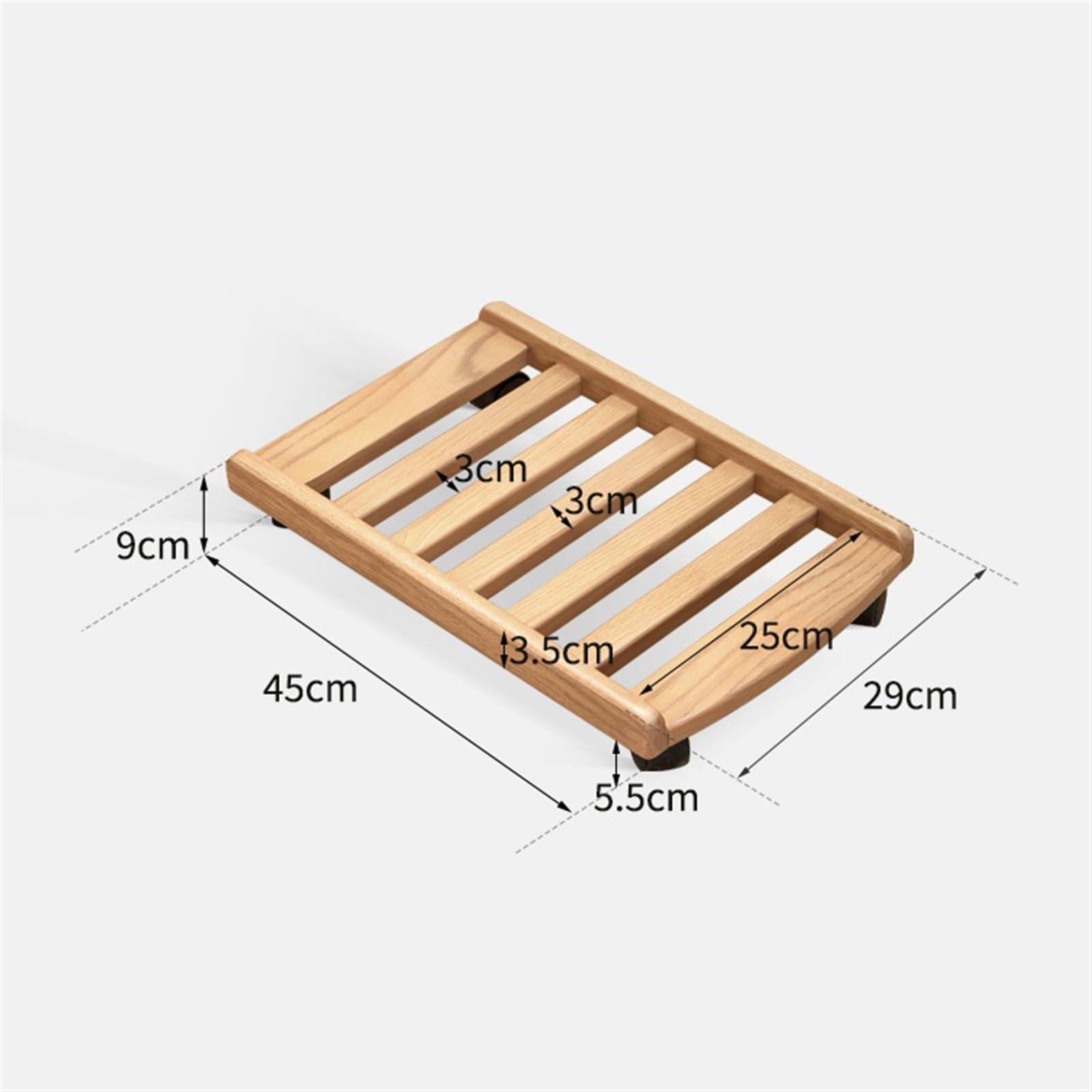 Podstawka pod CPU Stojak na komputer stacjonarny z kółkami na kółkach Prosty mobilny stojak na procesor, uchwyt na wózek na komputer do gier do domowego biura pod biurkiem Uchwyt CPU(Original wood col