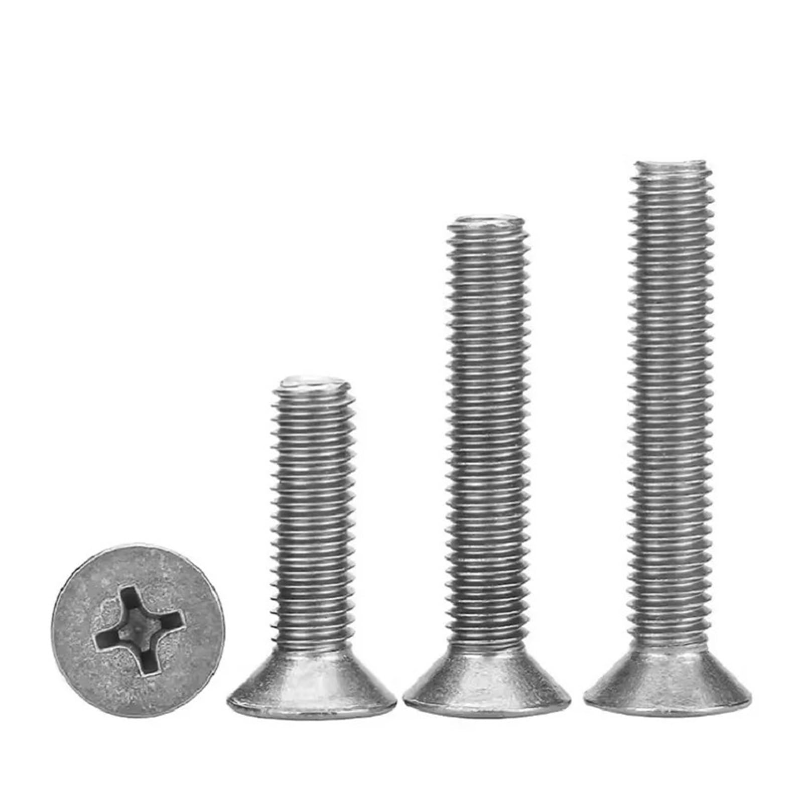 TA2-Reintitan-Kreuzschlitz-Senkkopfschrauben M1,4 M1,6 M2 M2,5 M3 M4 M5 Flachschrauben aus Legierung(M4x45mm 20pcs)